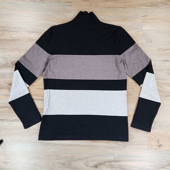 🔹️INC International Concepts Colorblock Mock Neck Sweater XLarge - Picture 3 of 9